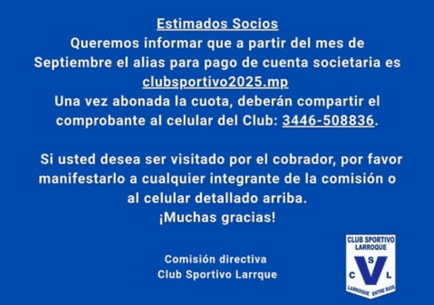 Abona tu cuota desde tu casa